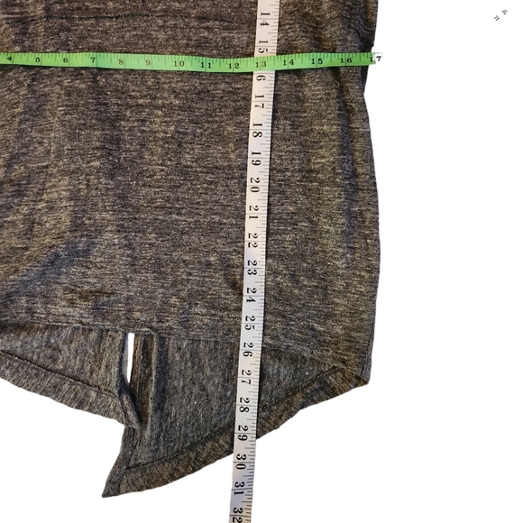 Artisan NY 100% Linen Grey Black White Thin Lightweight Open Cardigan Size L - Picture 8 of 16